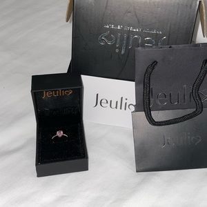 Solid 10k rose gold promise/engagement ring.